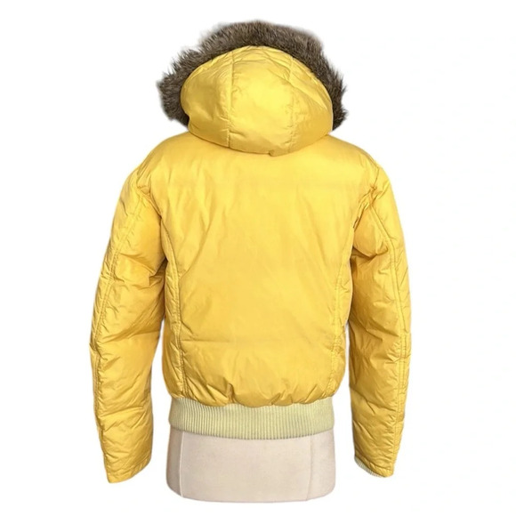 Polo Jeans Co. RALPH LAUREN Vintage Y2K Down Feather Jacket Faux Fur Hood Size S - Picture 6 of 16